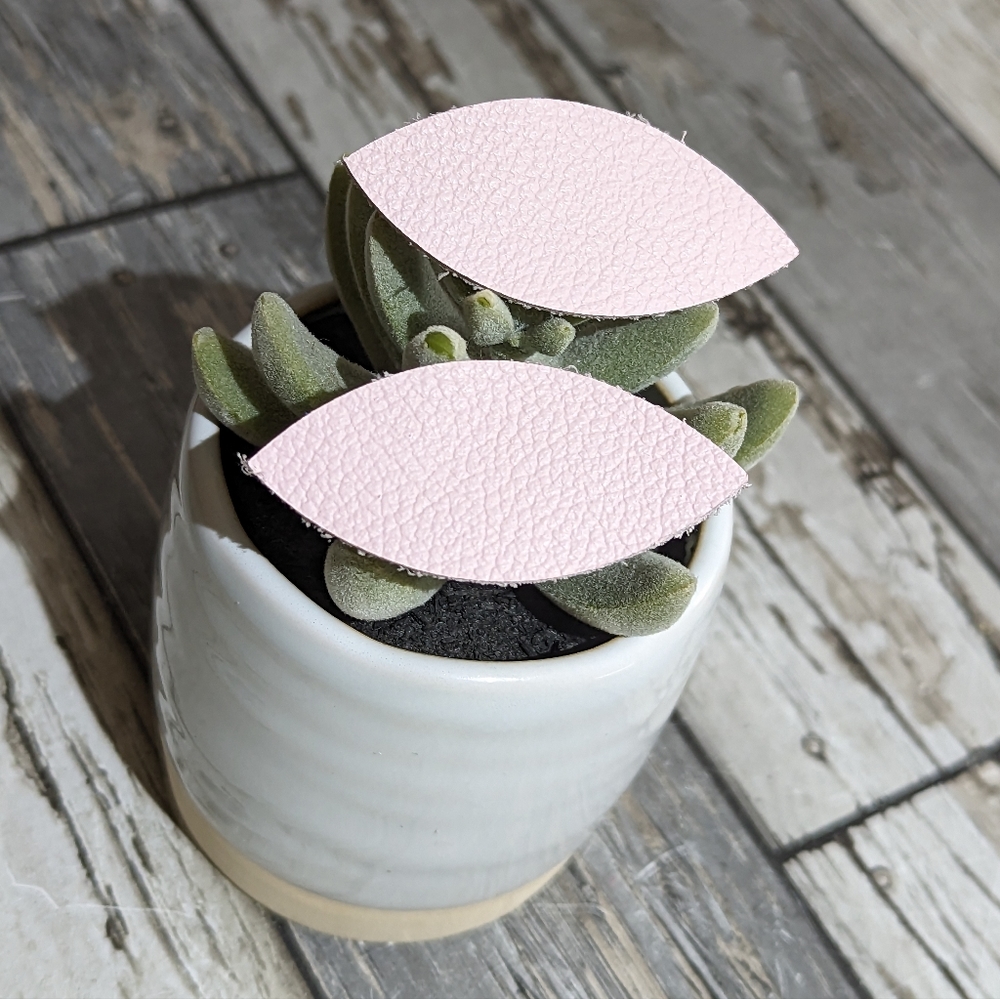 2 for $4 Item: Pink Leather Hair Barrette Set NEW!